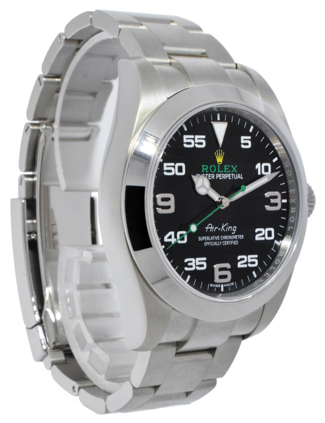 Rolex Air-King Stainless Steel Black Dial Mens 40mm Automatic Watch 116900