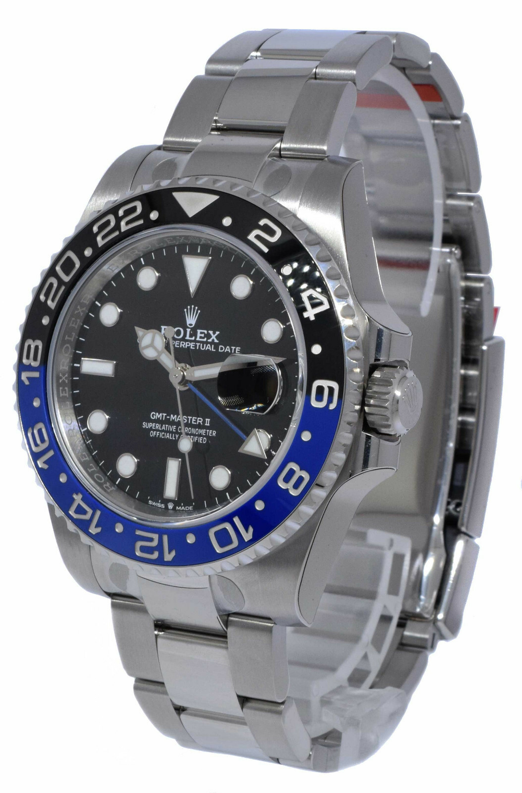 NEW Rolex GMT-Master II Black/Blue Mens Ceramic Oyster Steel B/P 'open 116710