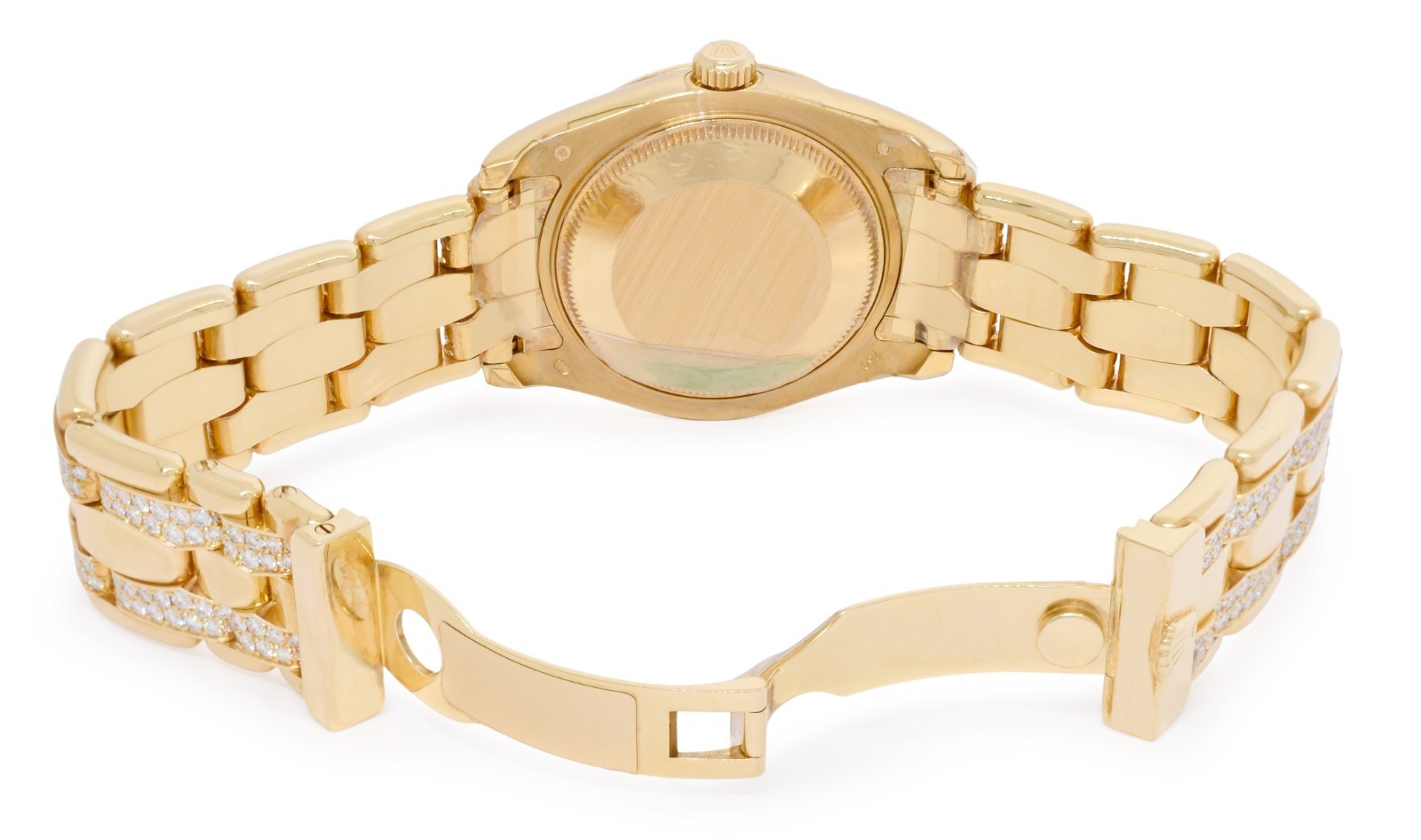 Rolex Datejust Pearlmaster Yellow Gold MOP Diamond 34mm Watch +Card '10 81338