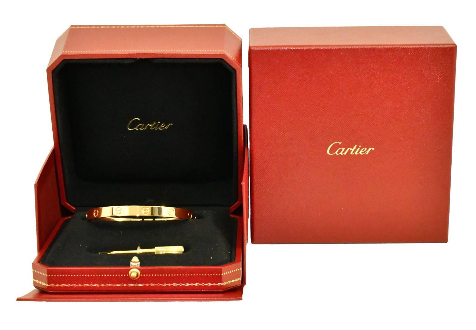 Cartier Love Bracelet Classic 18k Yellow Gold Size 19 +Box B6067519 Cartier Love Bracelet Classic 18k Yellow Gold Size 19 +Box B6067519