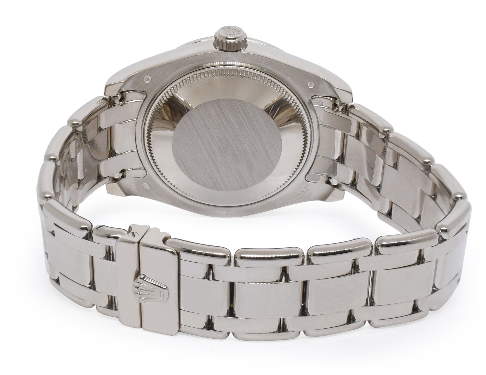 Rolex Datejust Pearlmaster 18k White Gold Diamond Ladies 34mm Watch B/P G 81159