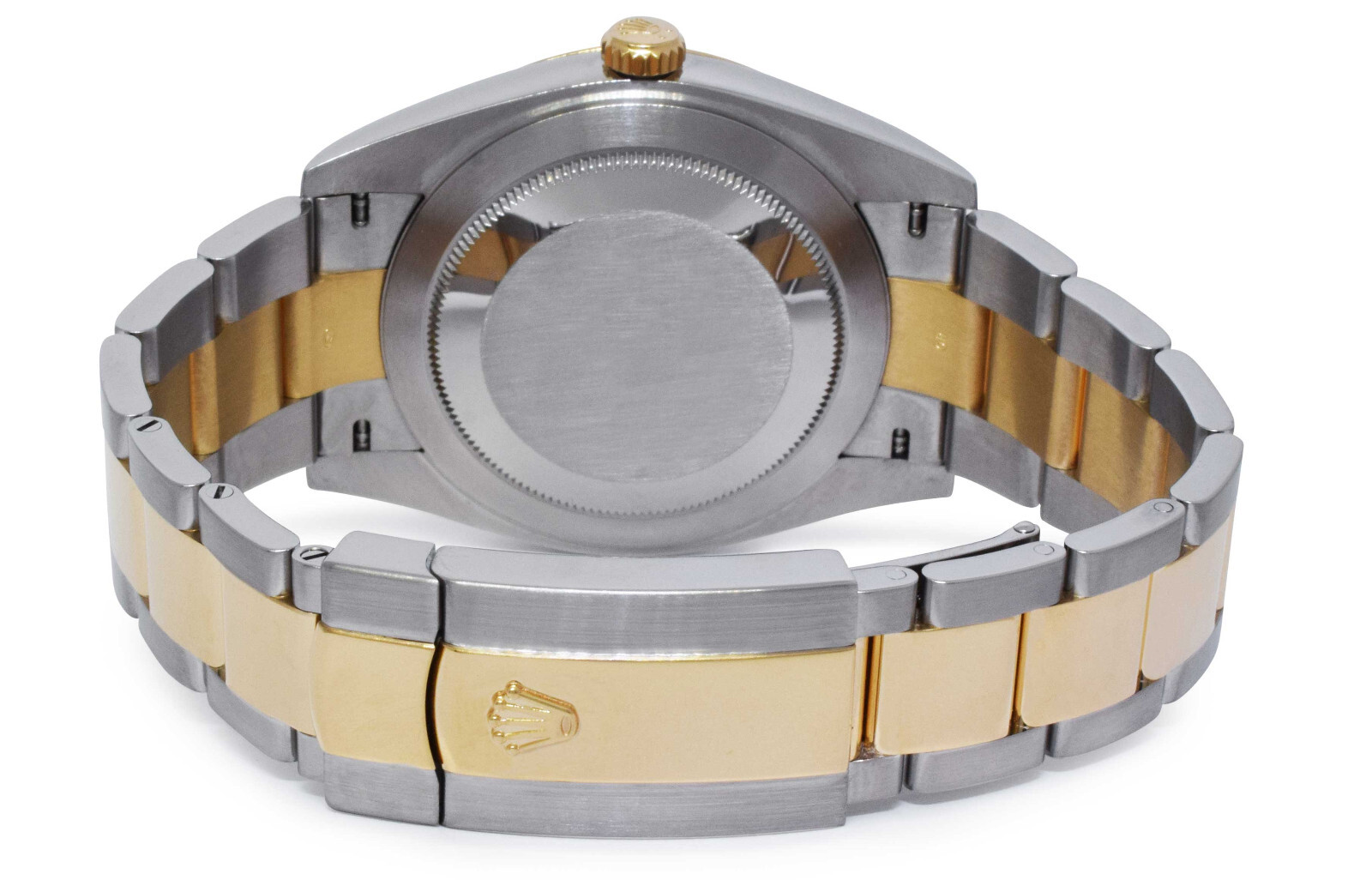 Rolex Datejust 41 18k Yellow Gold/Steel Black Diamond Dial Watch B/P 126303