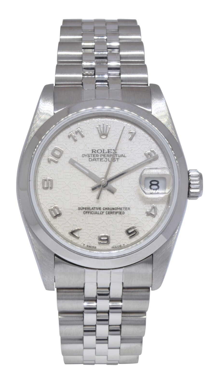 Rolex Datejust Steel Ivory Jubilee Dial Ladies 31mm Oyster Watch N 68240