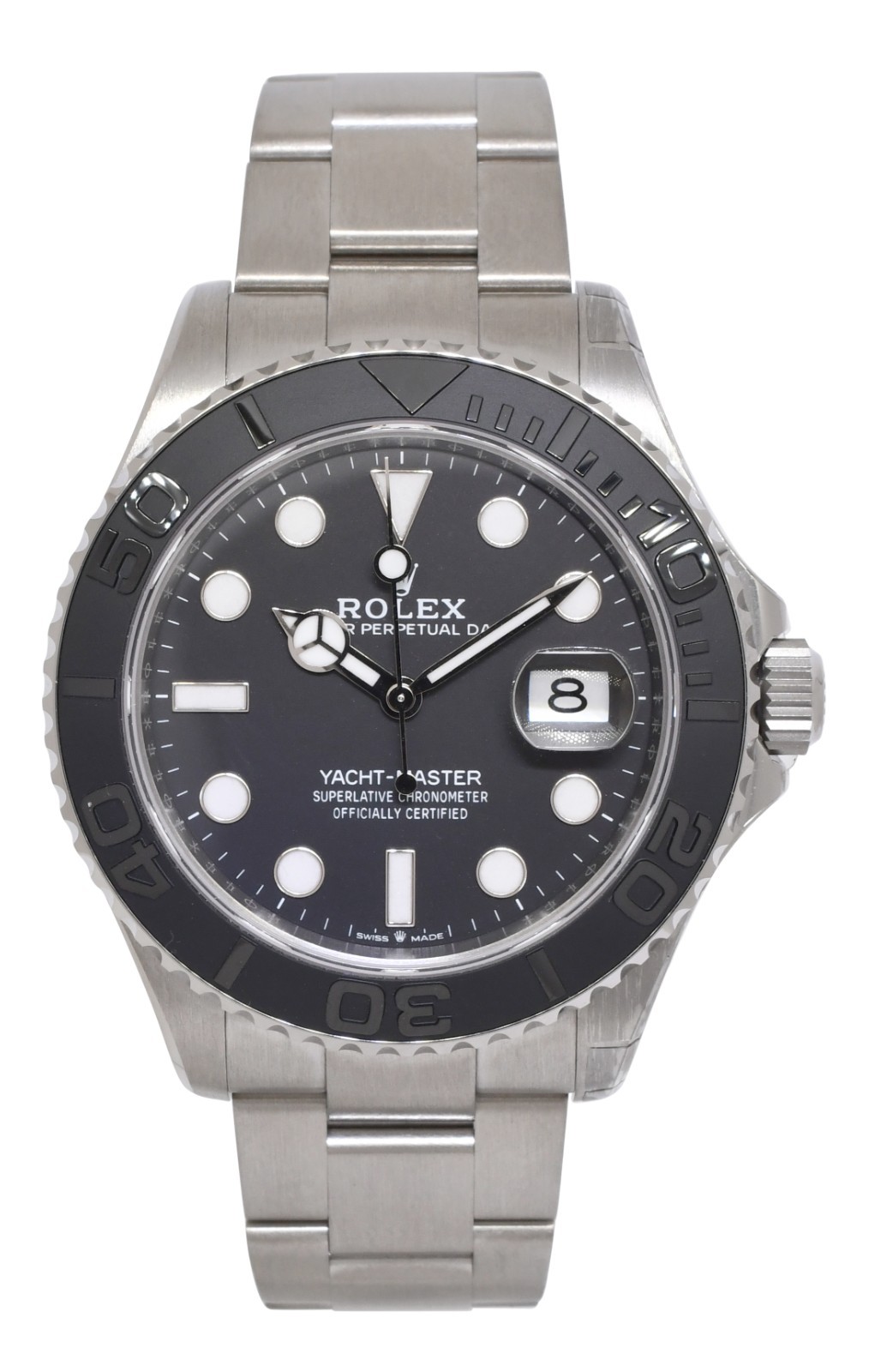 NEW Rolex Yacht-Master 42 RLX Titanium Intense Black Dial Watch B/P '26 226627