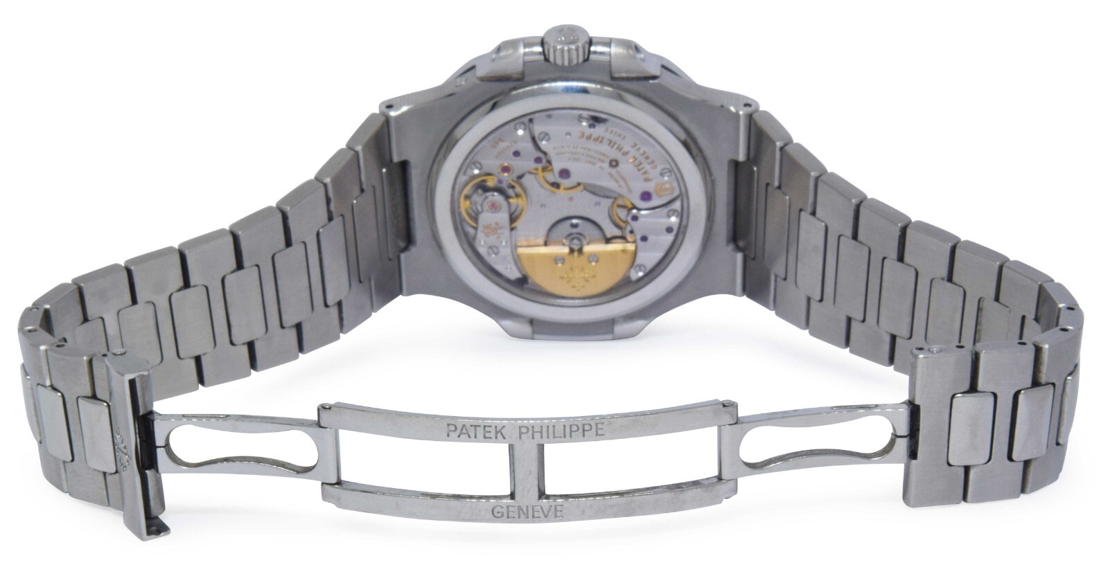 Patek Philippe Nautilus Complication S. Steel Blue DIal Watch B/P '14 5712/1A