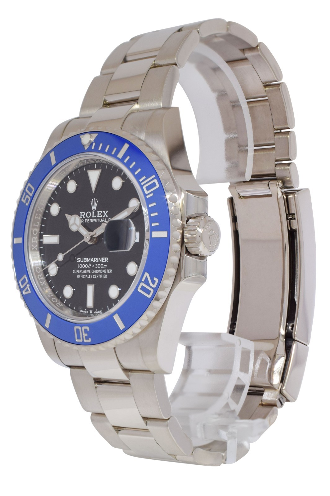 Rolex "Smurf" Submariner 18K White Gold Blue Ceramic 41mm Watch '22 B/P 126619LB