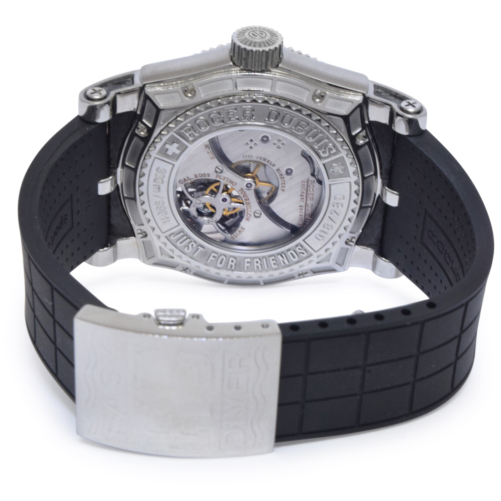 Roger Dubuis Easy Diver Tourbillon "Just for Friends" Steel 48mm Watch SE48 02 9