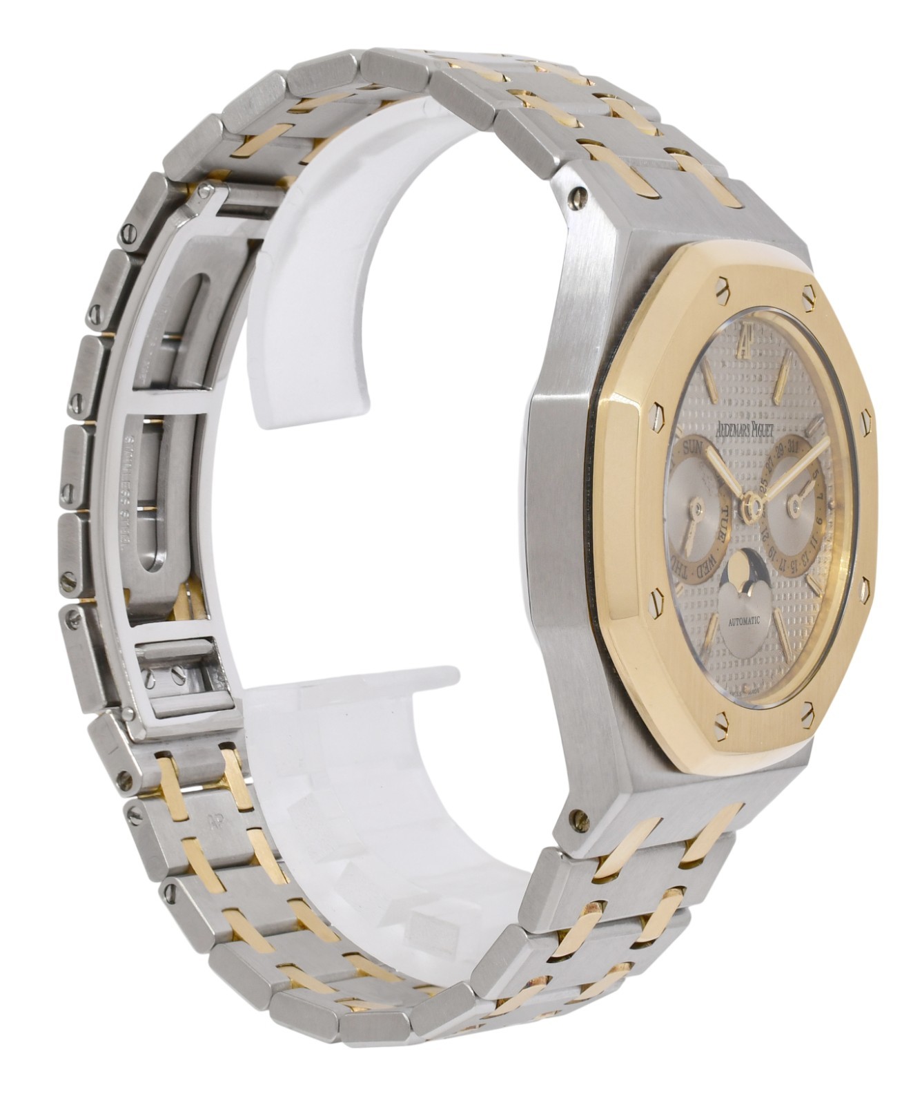 Audemars Piguet Royal Oak Day-Date Moonphase 18k Yellow Gold/Steel Watch 25594SA
