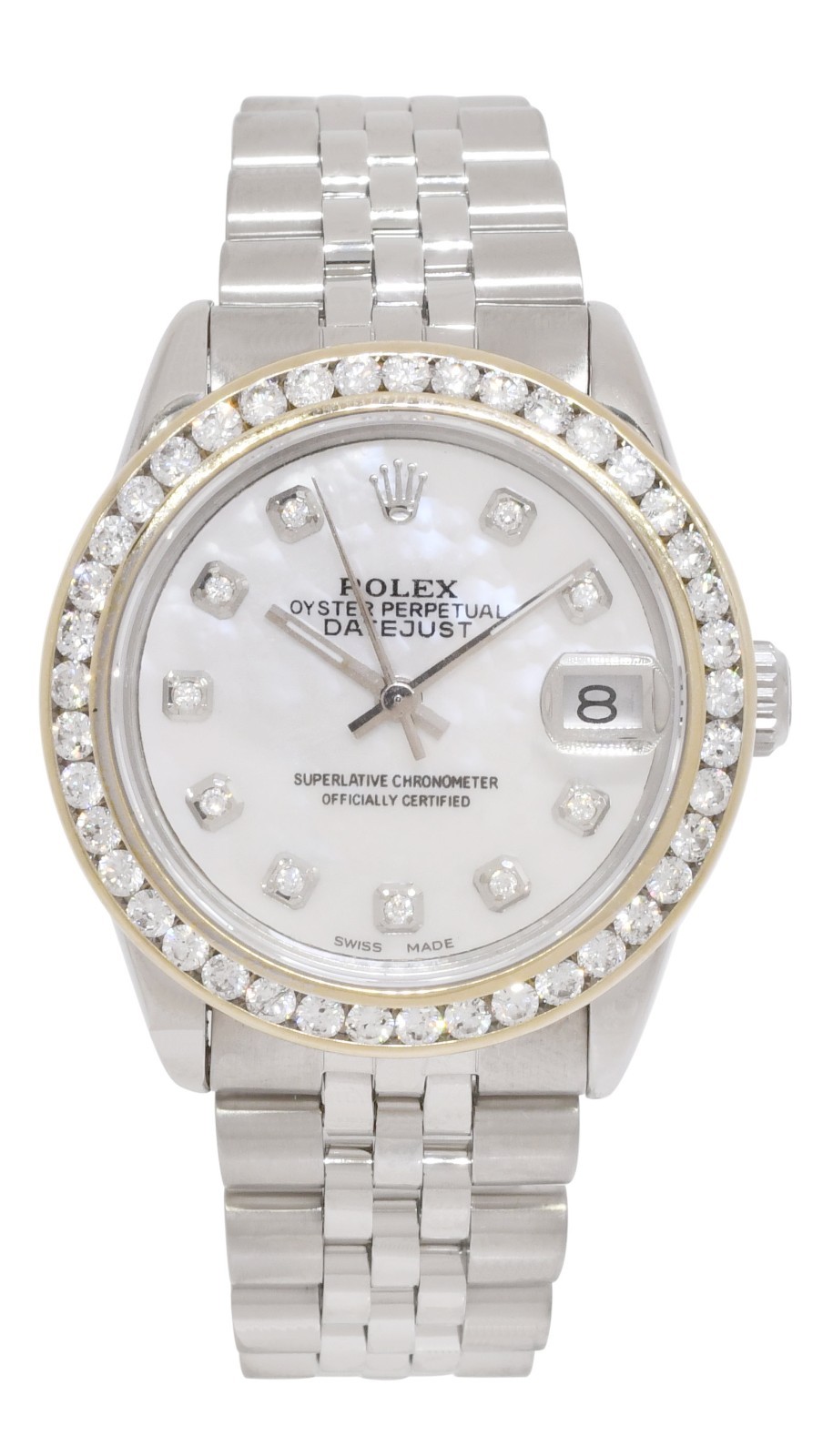 Rolex Datejust Steel MOP Diamond Dial/Bezel Ladies 31mm Jubilee Watch R 68240 Rolex Datejust Steel MOP Diamond Dial/Bezel Ladies 31mm Jubilee Watch R 68240