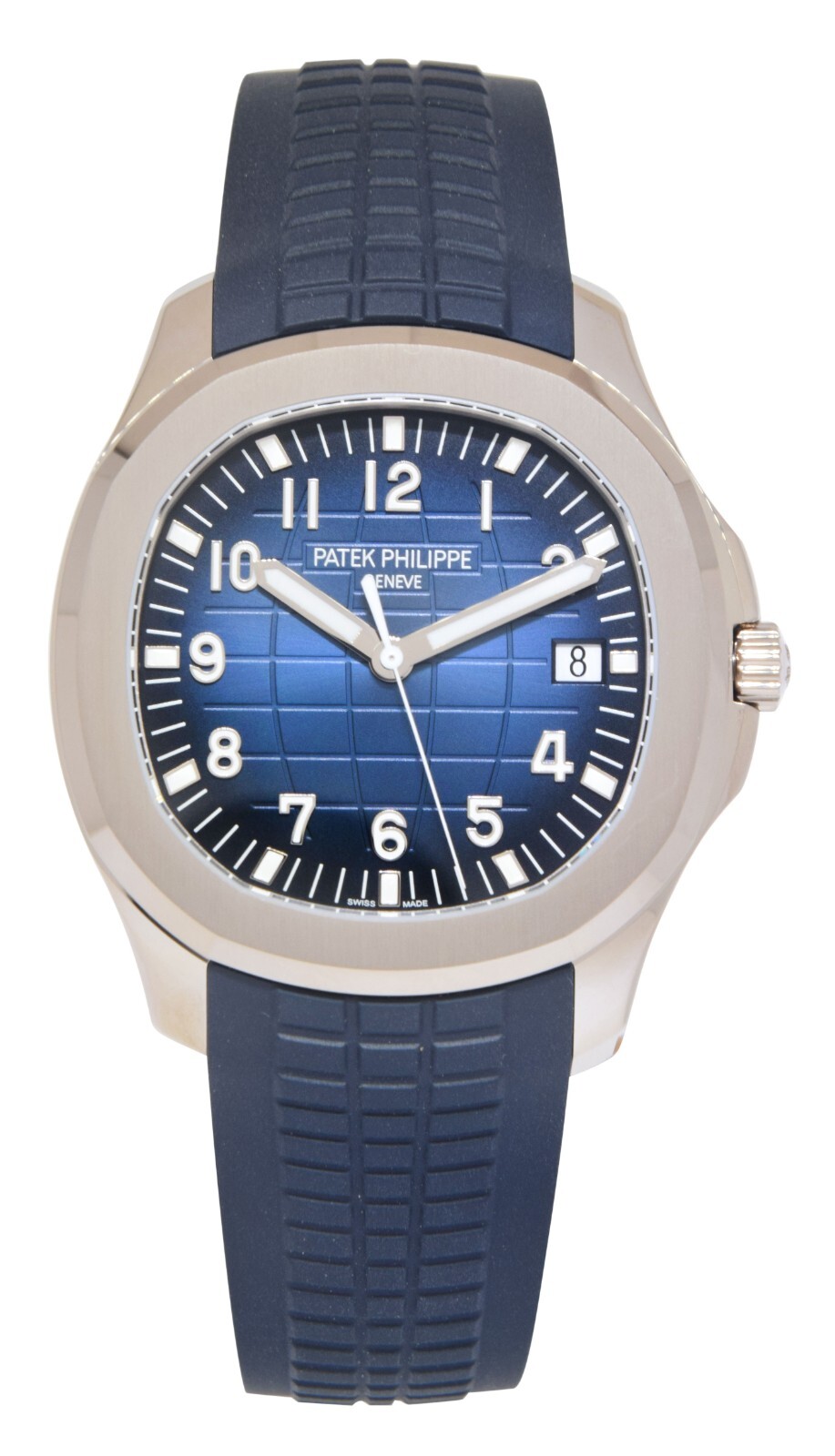NEW Patek Aquanaut Blue 20th Anniversary 18k White Gold Watch Box/Papers 5168G