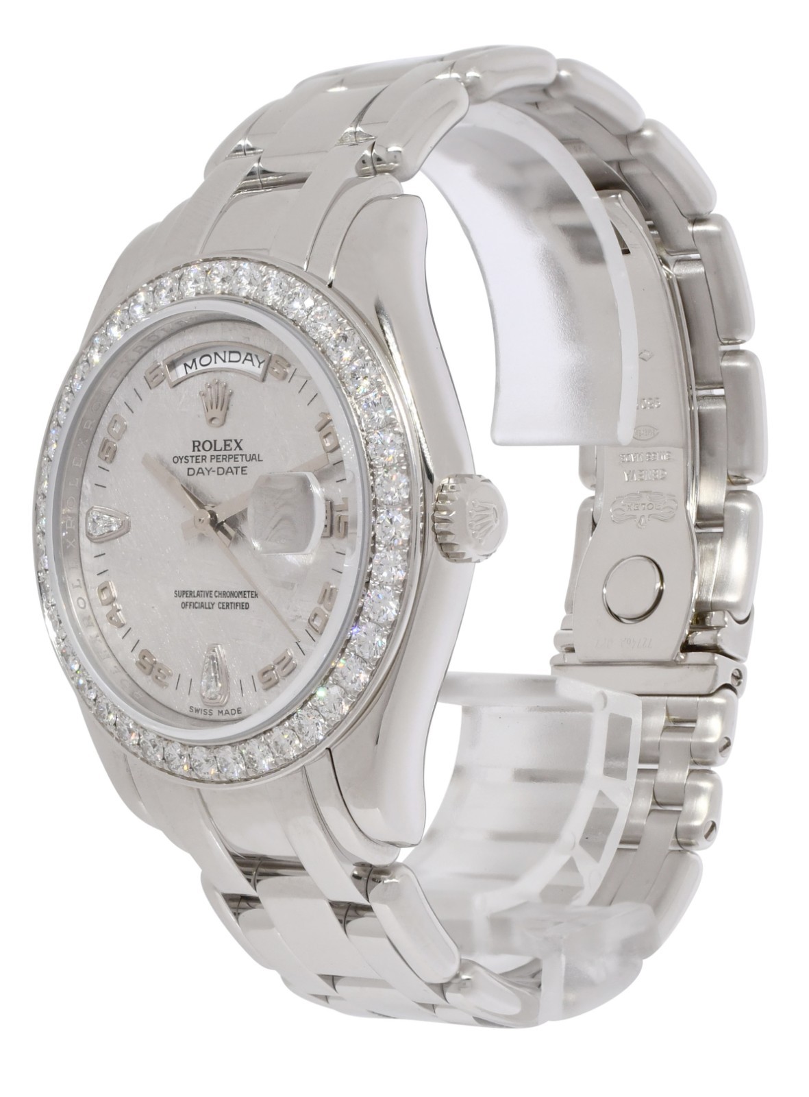 Rolex Masterpiece Platinum Meteorite Diamond Dial/Bezel 39mm Watch Z 18946 Rolex Masterpiece Platinum Meteorite Diamond Dial/Bezel 39mm Watch Z 18946