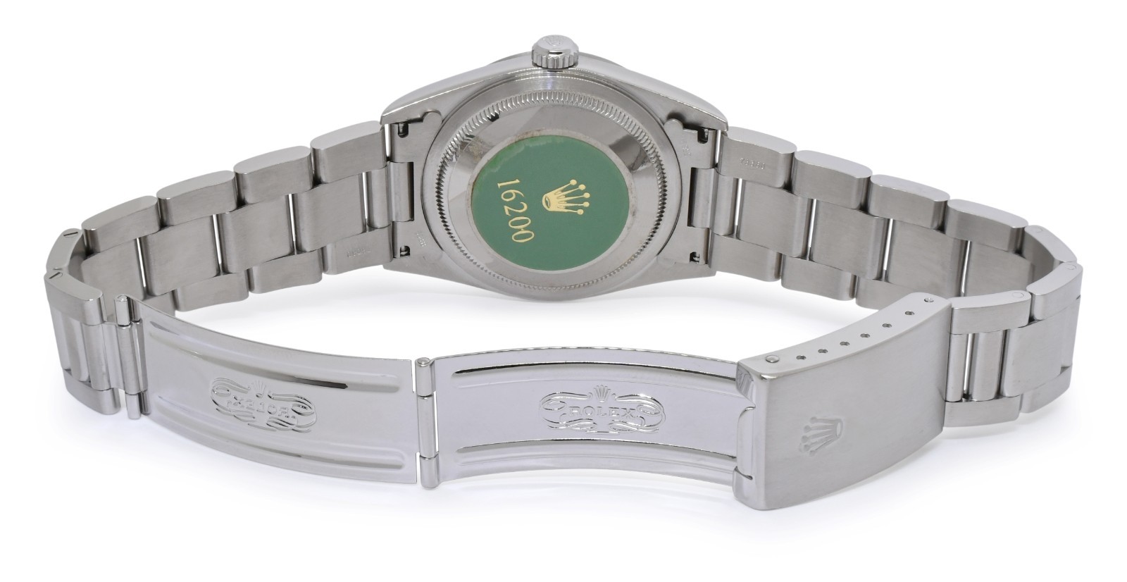 Rolex Datejust Steel White Roman Dial Oyster Bracelet Mens 36mm Watch A 16200 Rolex Datejust Steel White Roman Dial Oyster Bracelet Mens 36mm Watch A 16200