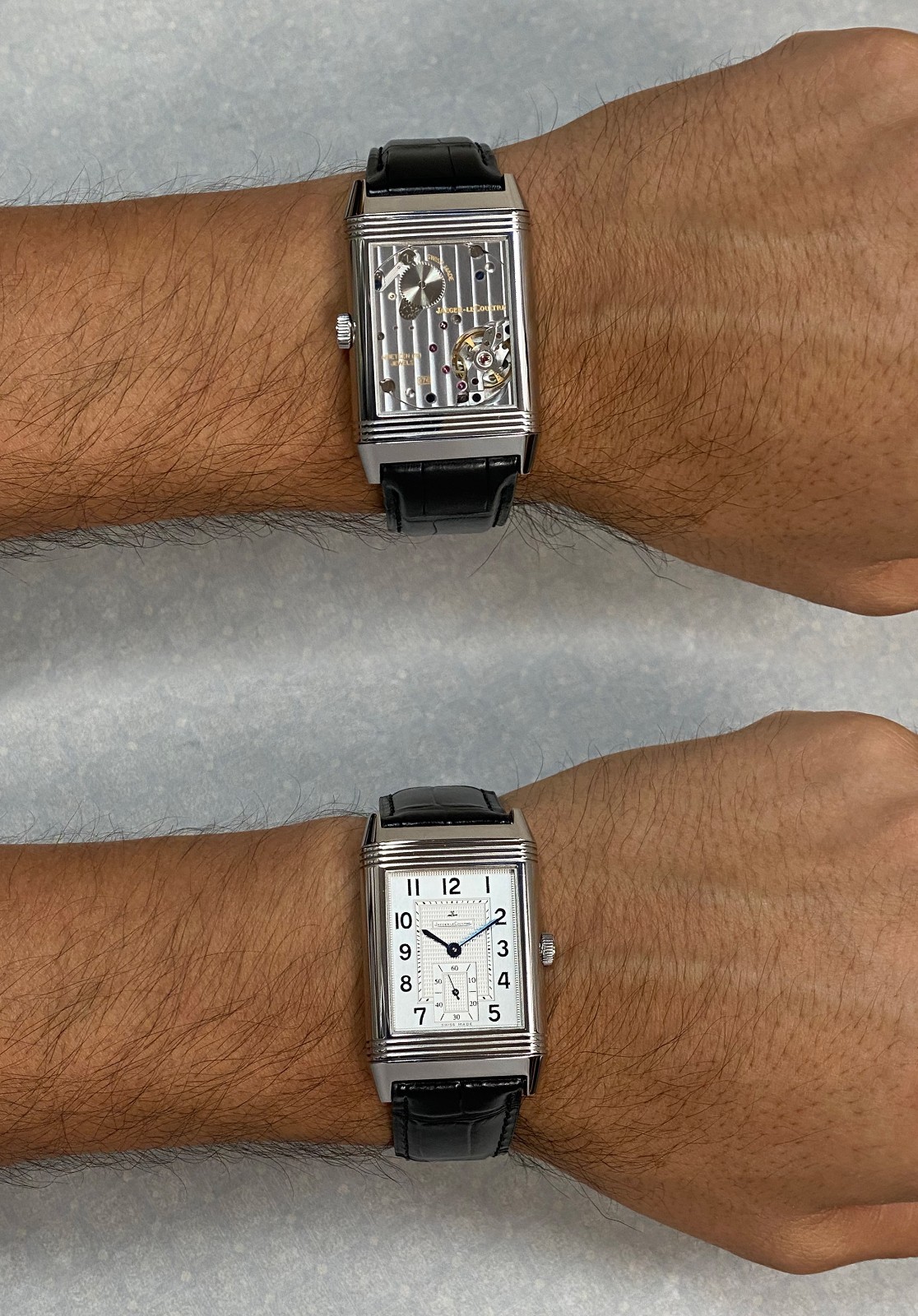 Jaeger LeCoultre Reverso Grande 976 Steel Manual Watch +Paper Q3738420 273.8.04