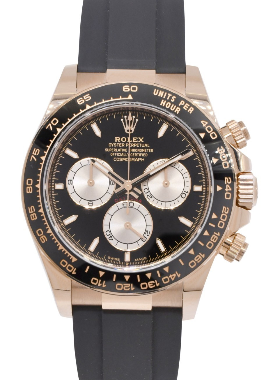 NOS Rolex Daytona Rose Gold/Ceramic Black/Sundust Oysterflex Watch BP '25 126515 NOS Rolex Daytona Rose Gold/Ceramic Black/Sundust Oysterflex Watch BP '25 126515