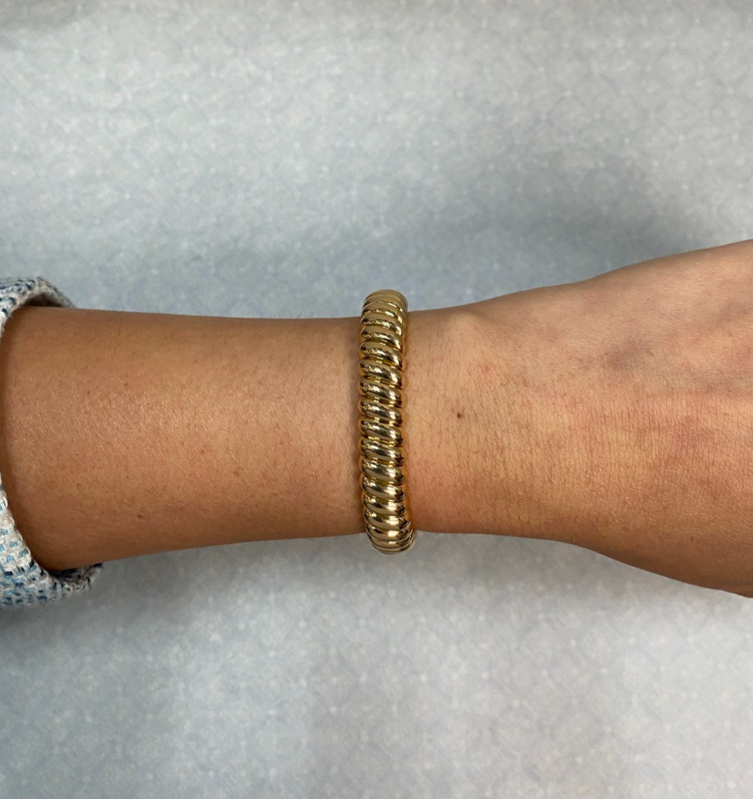 Cartier 18k Yellow Gold Tubogas Bracelet