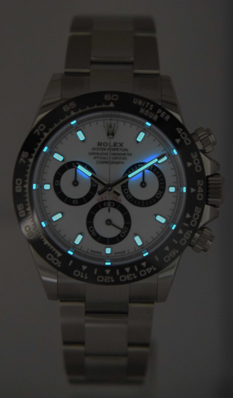 Rolex Daytona Chronograph Steel & Ceramic White Dial 40mm Watch B/P '21 116500 Rolex Daytona Chronograph Steel & Ceramic White Dial 40mm Watch B/P '21 116500