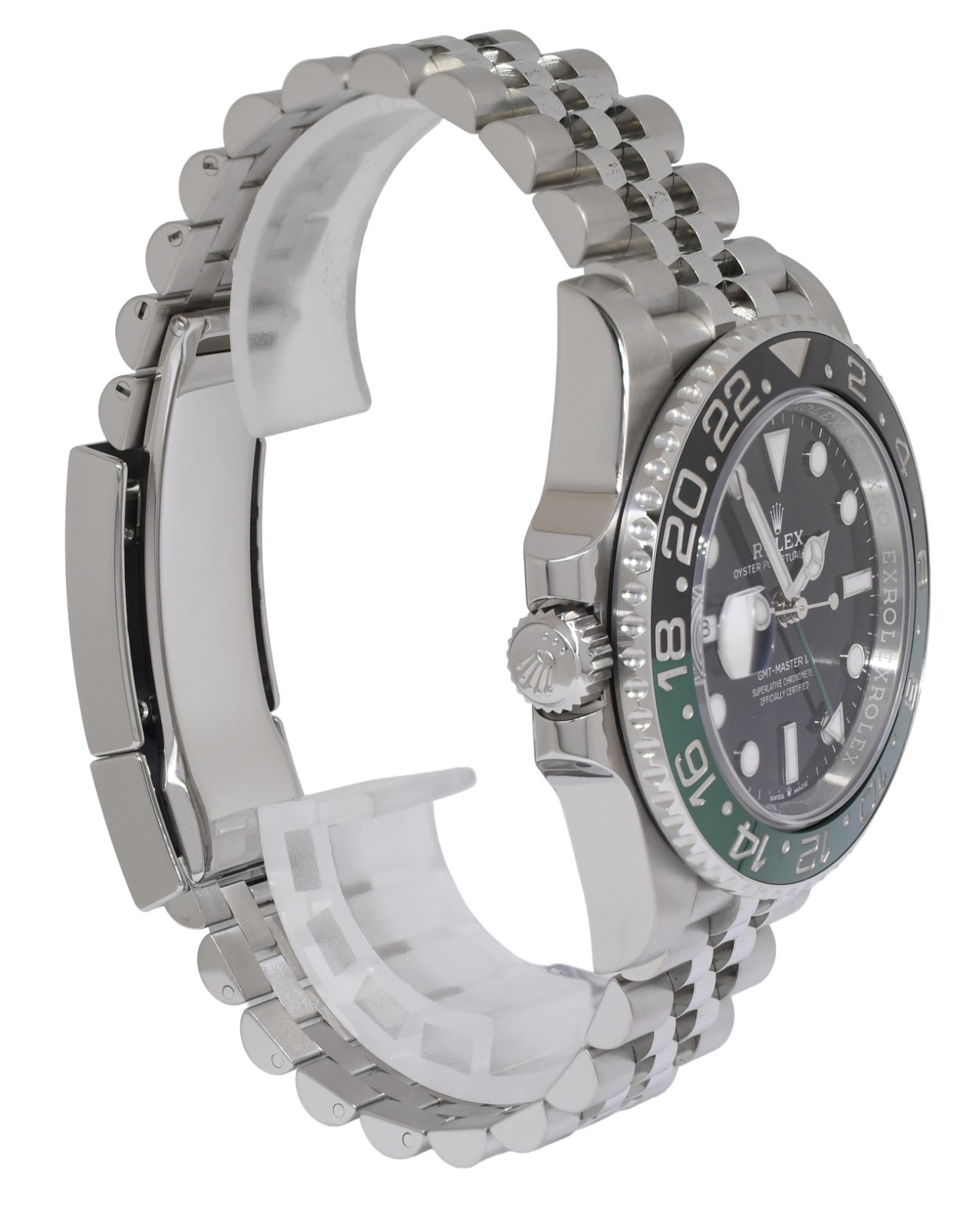 Rolex GMT-Master II Sprite Lefty Steel Black/Green Jubilee Watch B/P '26 126720