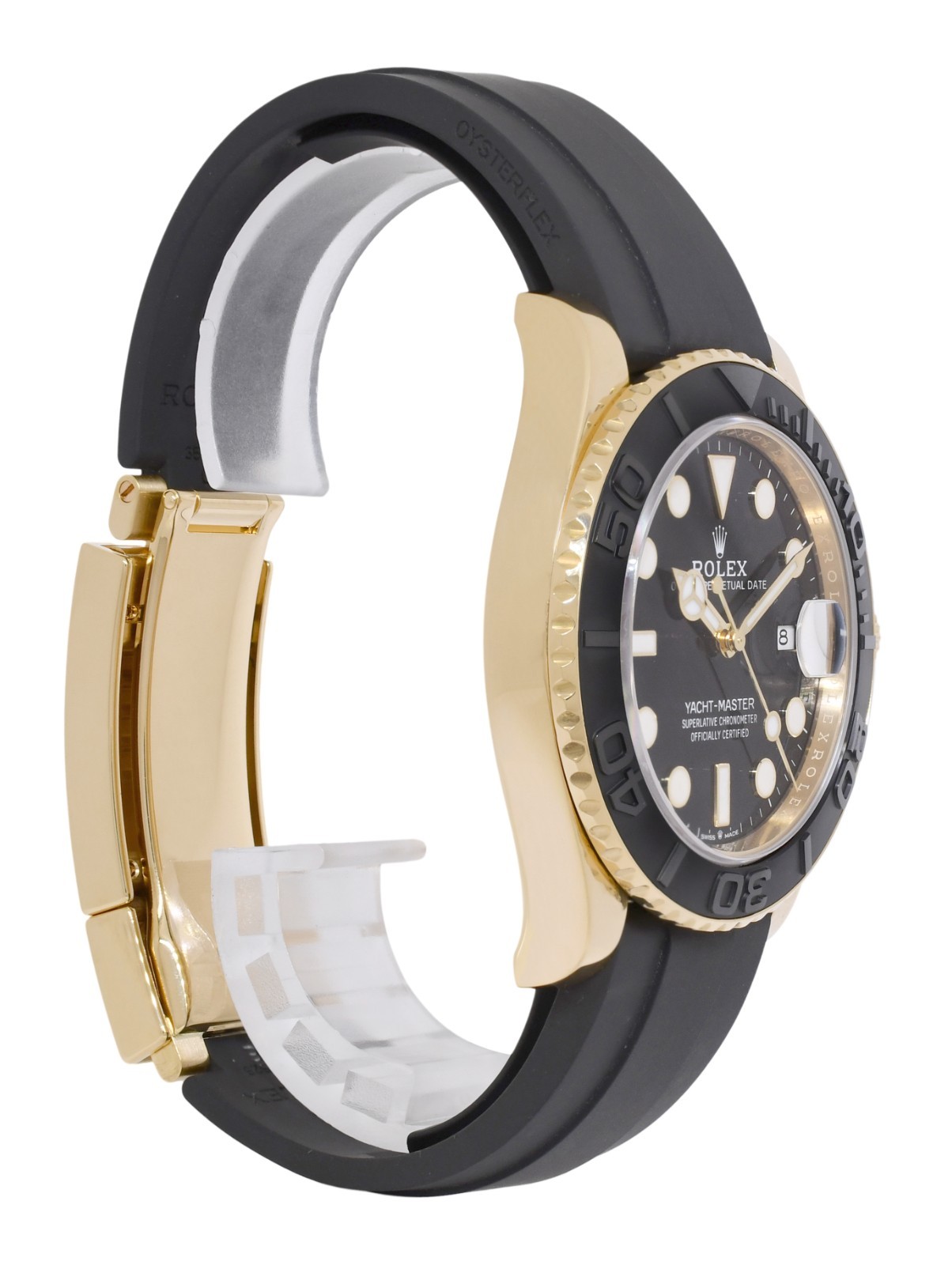 Rolex Yacht-Master 42 18k Yellow Gold Mens Oysterflex Watch B/P '23 226658 Rolex Yacht-Master 42 18k Yellow Gold Mens Oysterflex Watch B/P '23 226658