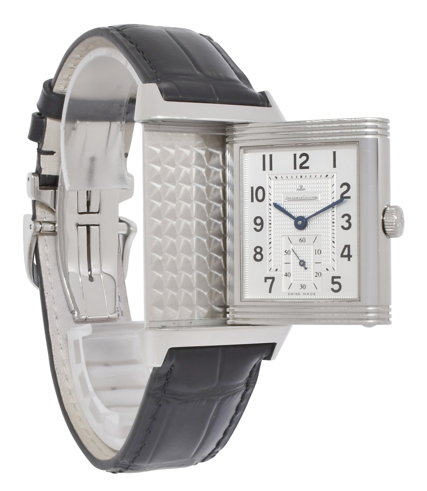 Jaeger LeCoultre Reverso Grande 976 Steel Manual Watch +Paper Q3738420 273.8.04