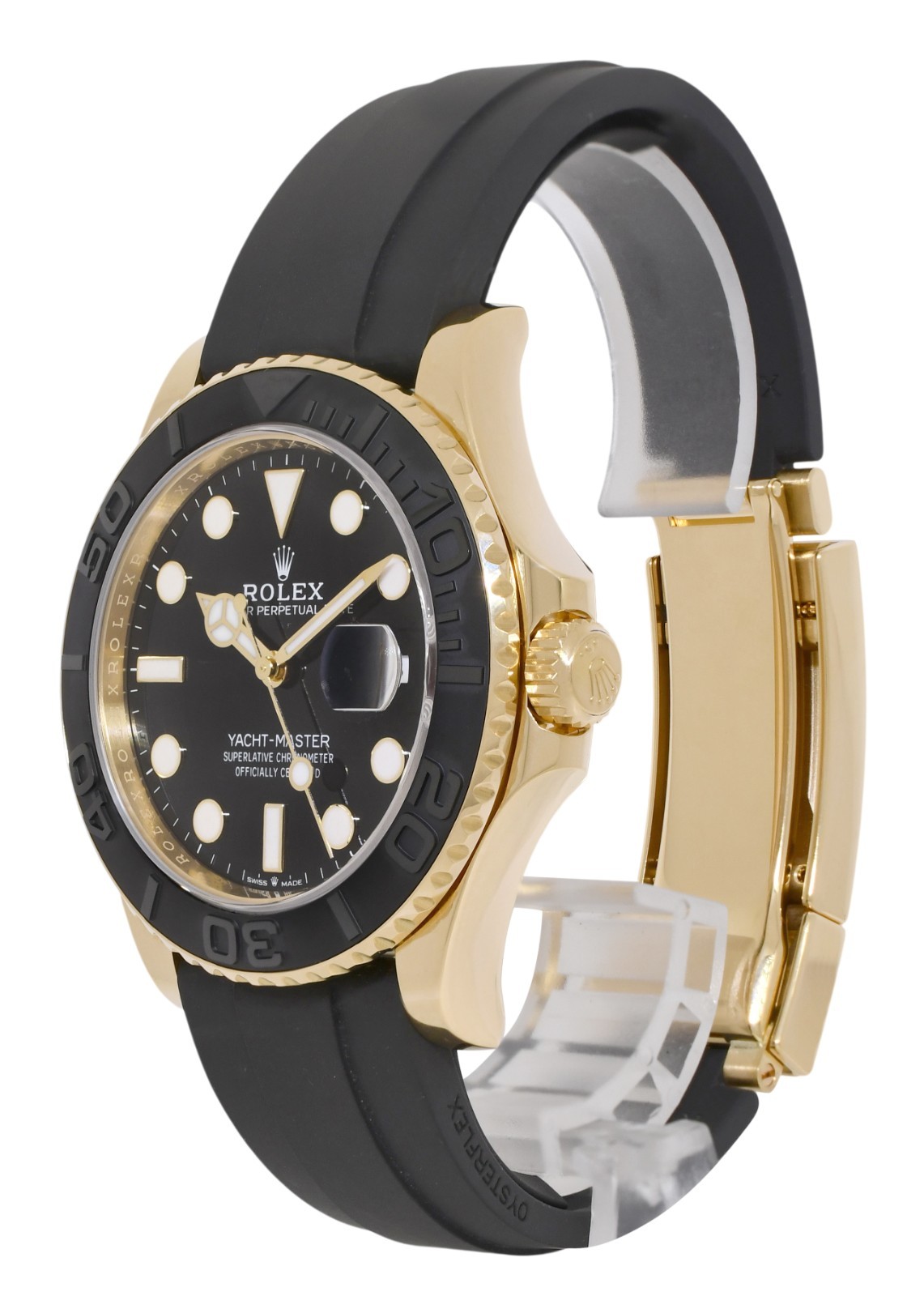 Rolex Yacht-Master 42 18k Yellow Gold Mens Oysterflex Watch B/P '23 226658 Rolex Yacht-Master 42 18k Yellow Gold Mens Oysterflex Watch B/P '23 226658
