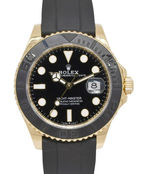 Rolex Yacht-Master 42 18k Yellow Gold Mens Oysterflex Watch B/P '23 226658 Rolex Yacht-Master 42 18k Yellow Gold Mens Oysterflex Watch B/P '23 226658