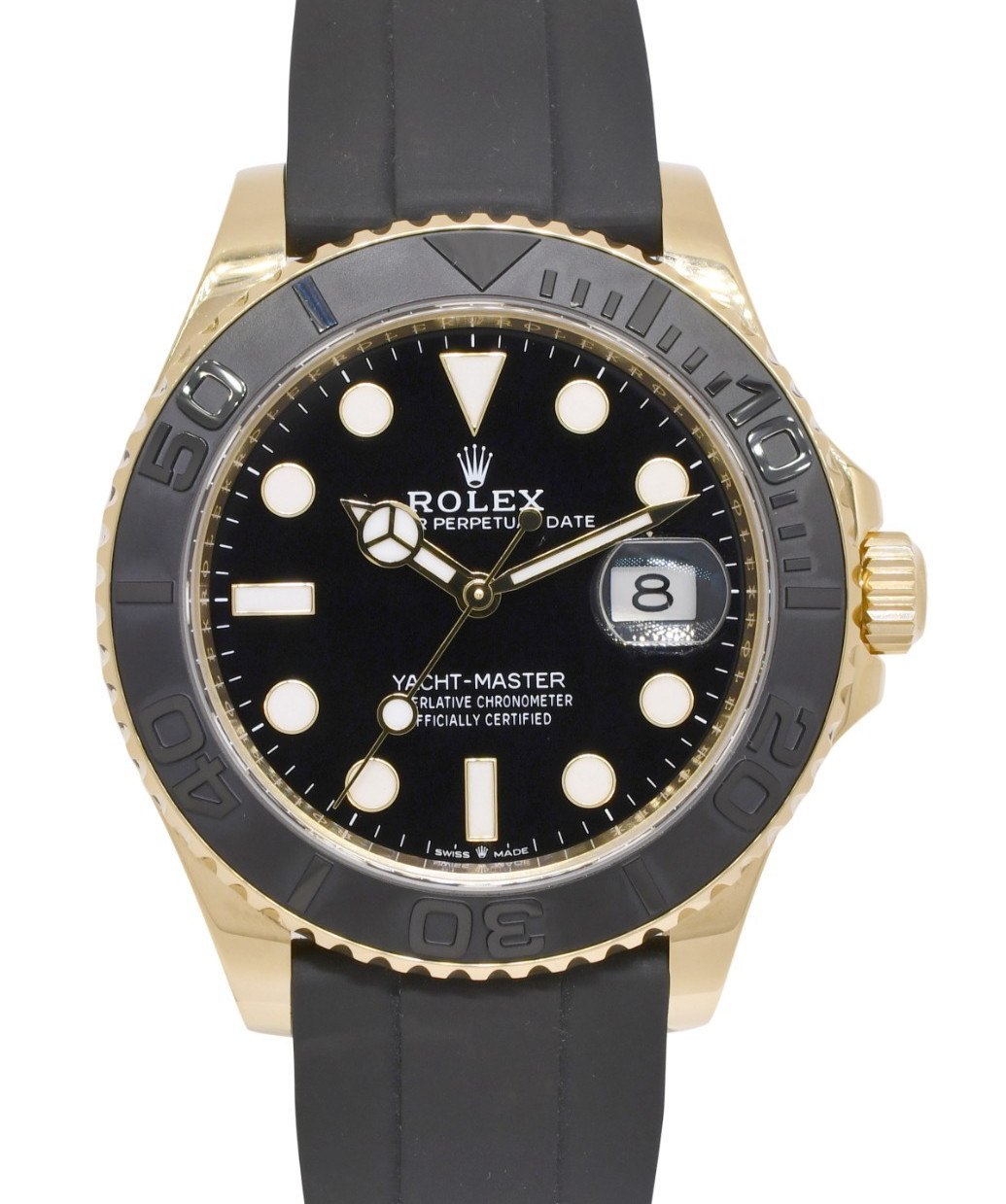 Rolex Yacht-Master 42 18k Yellow Gold Mens Oysterflex Watch B/P '23 226658 Rolex Yacht-Master 42 18k Yellow Gold Mens Oysterflex Watch B/P '23 226658
