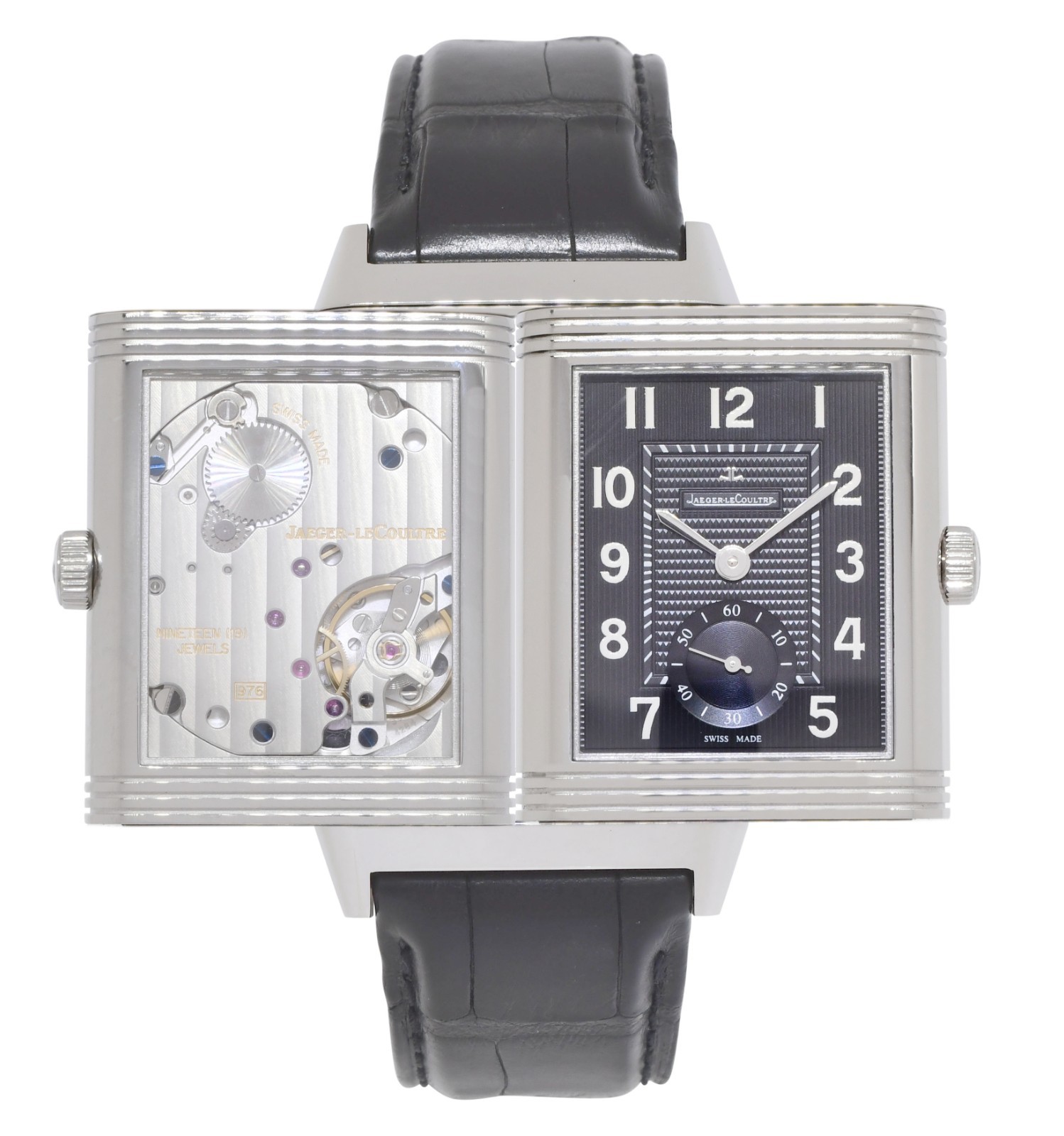 Jaeger LeCoultre Reverso Grande 976 Steel Manual Watch +Papers Q3738470 273.8.04