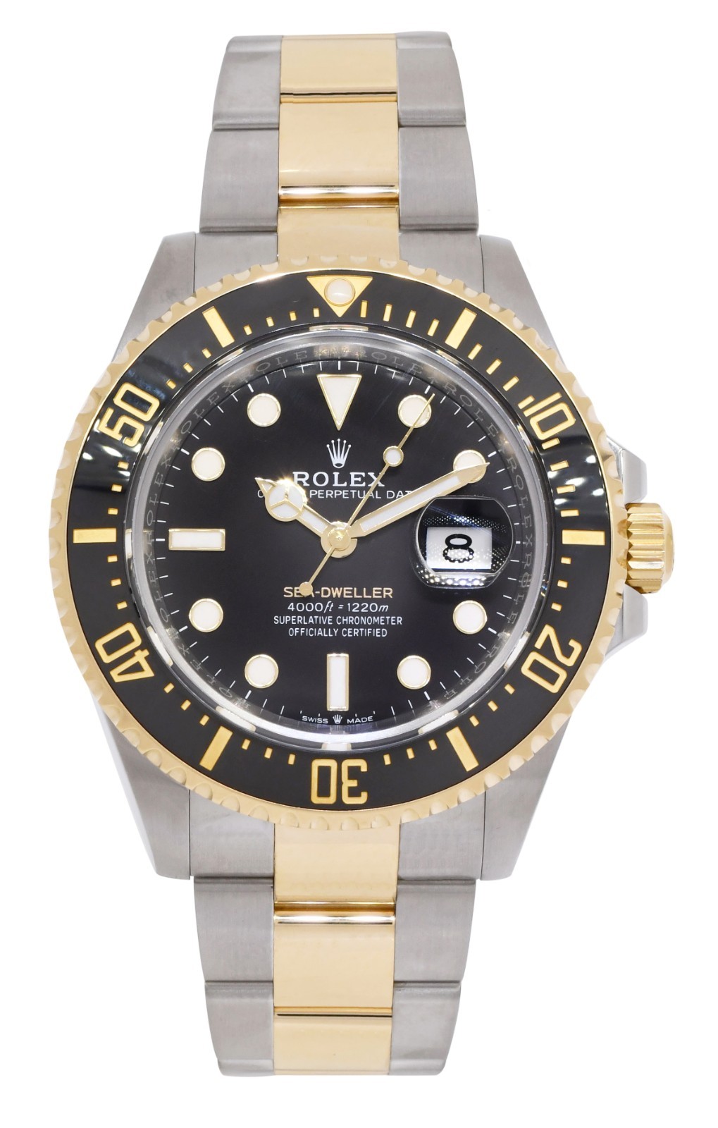 Rolex Sea-Dweller 43 18k Yellow Gold/Steel Black Mens Watch +Card '22 126603 Rolex Sea-Dweller 43 18k Yellow Gold/Steel Black Mens Watch +Card '22 126603