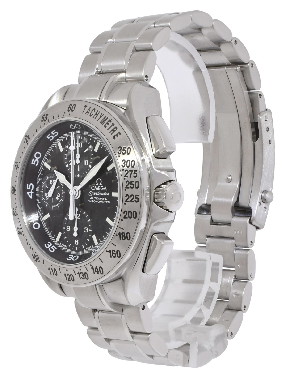 Omega Speedmaster Chronograph Split Second Steel Carbon Fiber 42mm Watch 3540.50