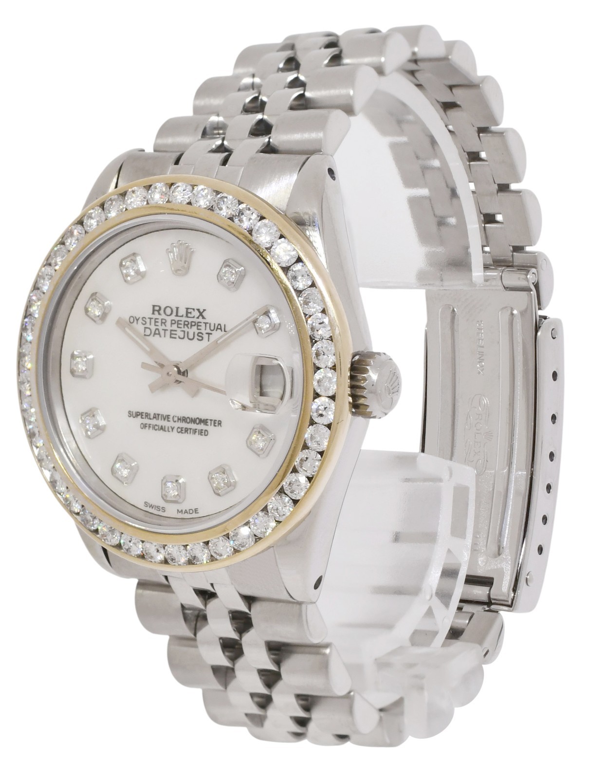 Rolex Datejust Steel MOP Diamond Dial/Bezel Ladies 31mm Jubilee Watch R 68240 Rolex Datejust Steel MOP Diamond Dial/Bezel Ladies 31mm Jubilee Watch R 68240