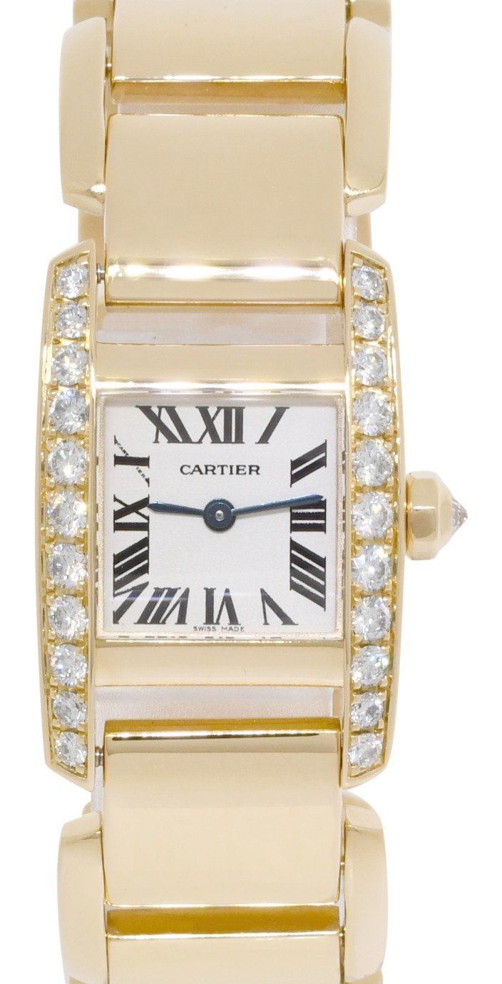 Cartier Tankissime 18k Yellow Gold & Diamond Ladies Quartz Watch WE70017H 2800 Cartier Tankissime 18k Yellow Gold & Diamond Ladies Quartz Watch WE70017H 2800
