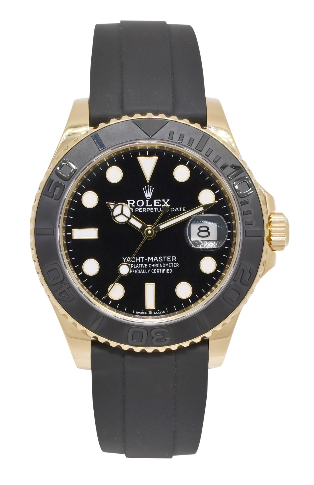Rolex Yacht-Master 42 18k Yellow Gold Mens Oysterflex Watch B/P '23 226658 Rolex Yacht-Master 42 18k Yellow Gold Mens Oysterflex Watch B/P '23 226658