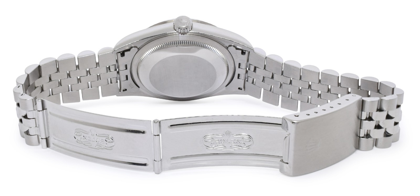 Rolex Datejust Steel & 18k Gold Bezel Silver Jubilee Dial 36mm Watch U 16234 Rolex Datejust Steel & 18k Gold Bezel Silver Jubilee Dial 36mm Watch U 16234