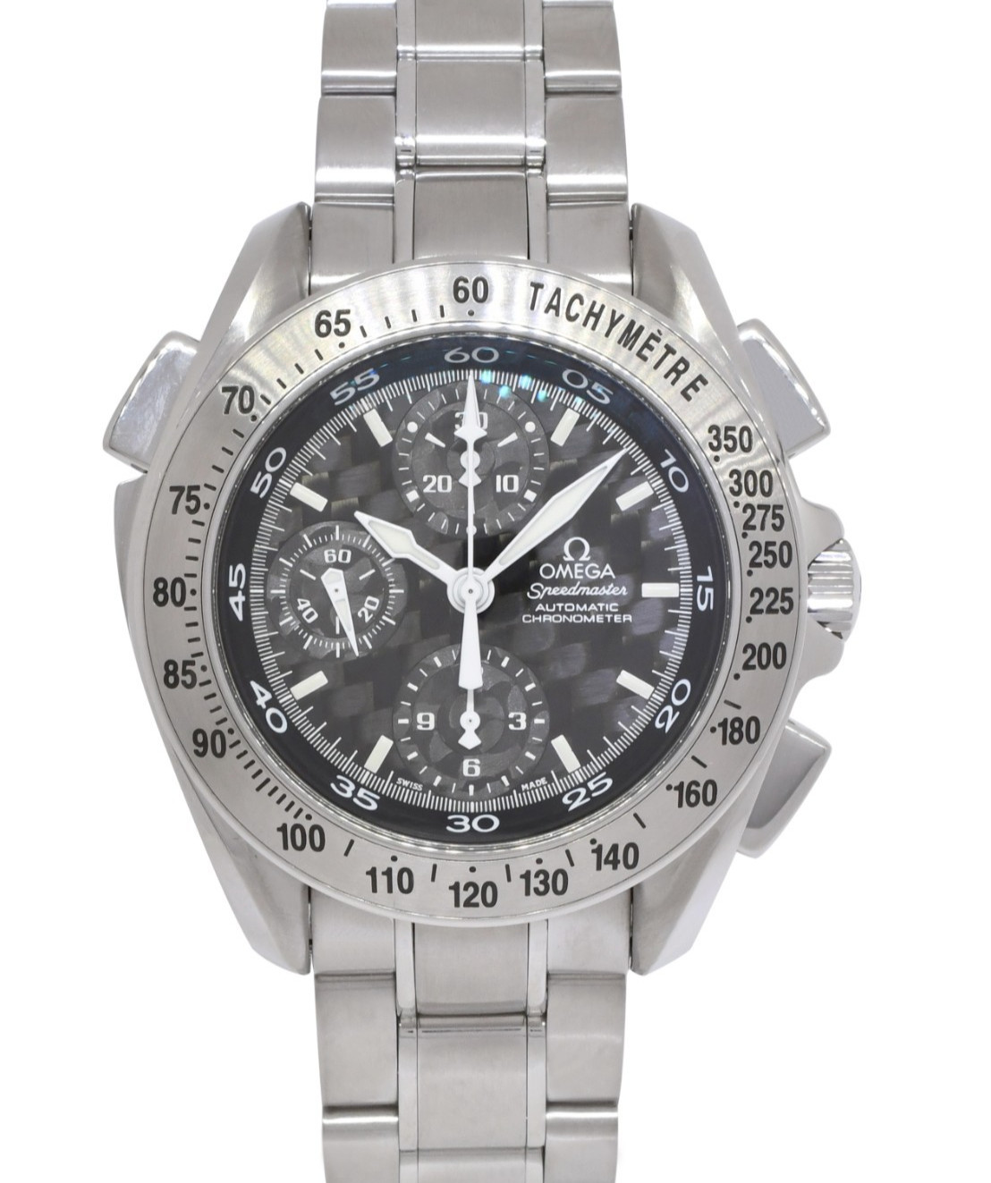 Omega Speedmaster Chronograph Split Second Steel Carbon Fiber 42mm Watch 3540.50