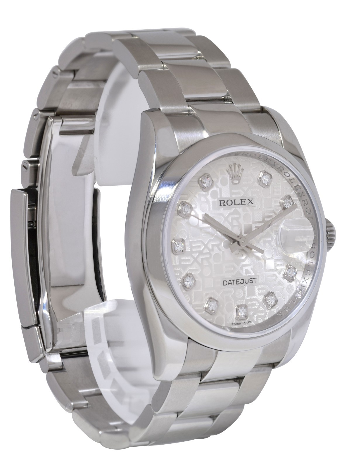 Rolex Datejust Steel Jubilee Diamond Dial Oyster Bracelet 36mm Watch Z 116200 Rolex Datejust Steel Jubilee Diamond Dial Oyster Bracelet 36mm Watch Z 116200