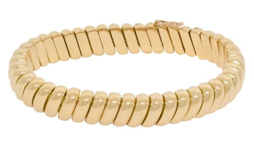 Cartier 18k Yellow Gold Tubogas Bracelet Cartier 18k Yellow Gold Tubogas Bracelet