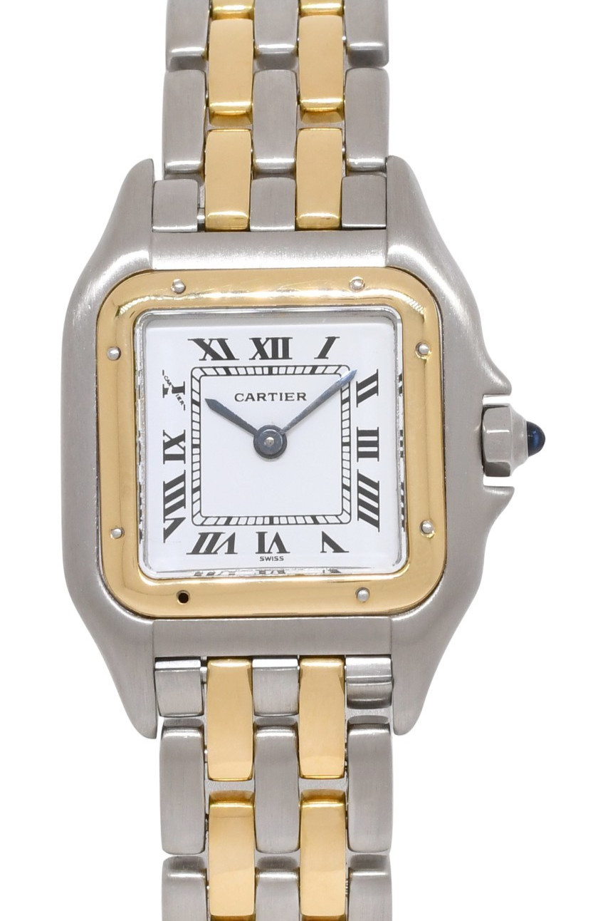 Cartier Panthere Small 2 Row 18k Yellow Gold/Steel Ladies 23mm Watch Cartier Panthere Small 2 Row 18k Yellow Gold/Steel Ladies 23mm Watch