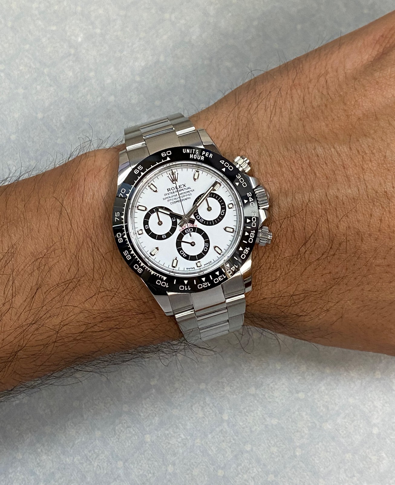 Rolex Daytona Chronograph Steel & Ceramic White Dial 40mm Watch B/P '21 116500 Rolex Daytona Chronograph Steel & Ceramic White Dial 40mm Watch B/P '21 116500