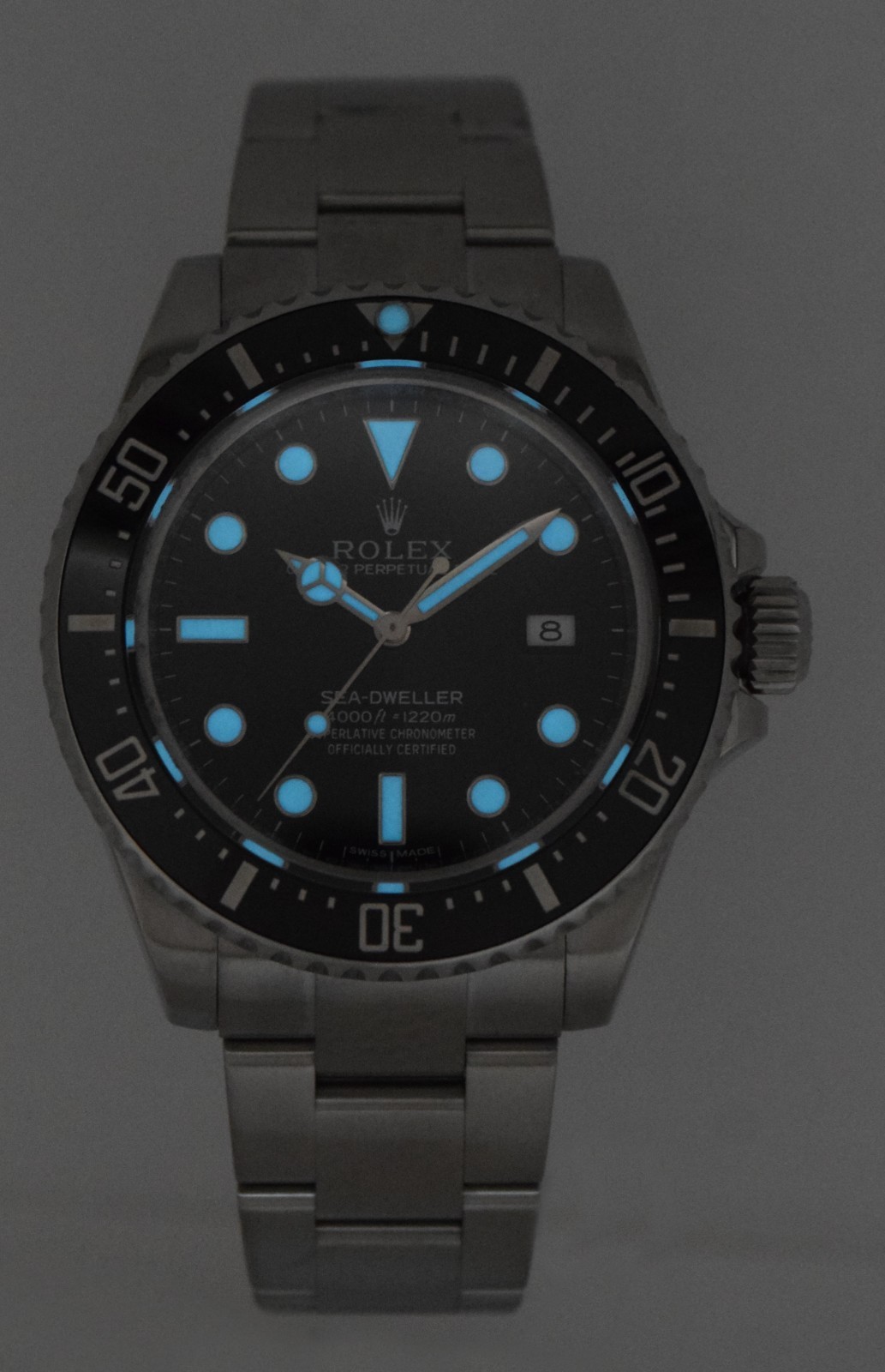 Rolex Sea-Dweller Date Steel Black Dial/Bezel Mens 40mm Watch B/P '15 116600