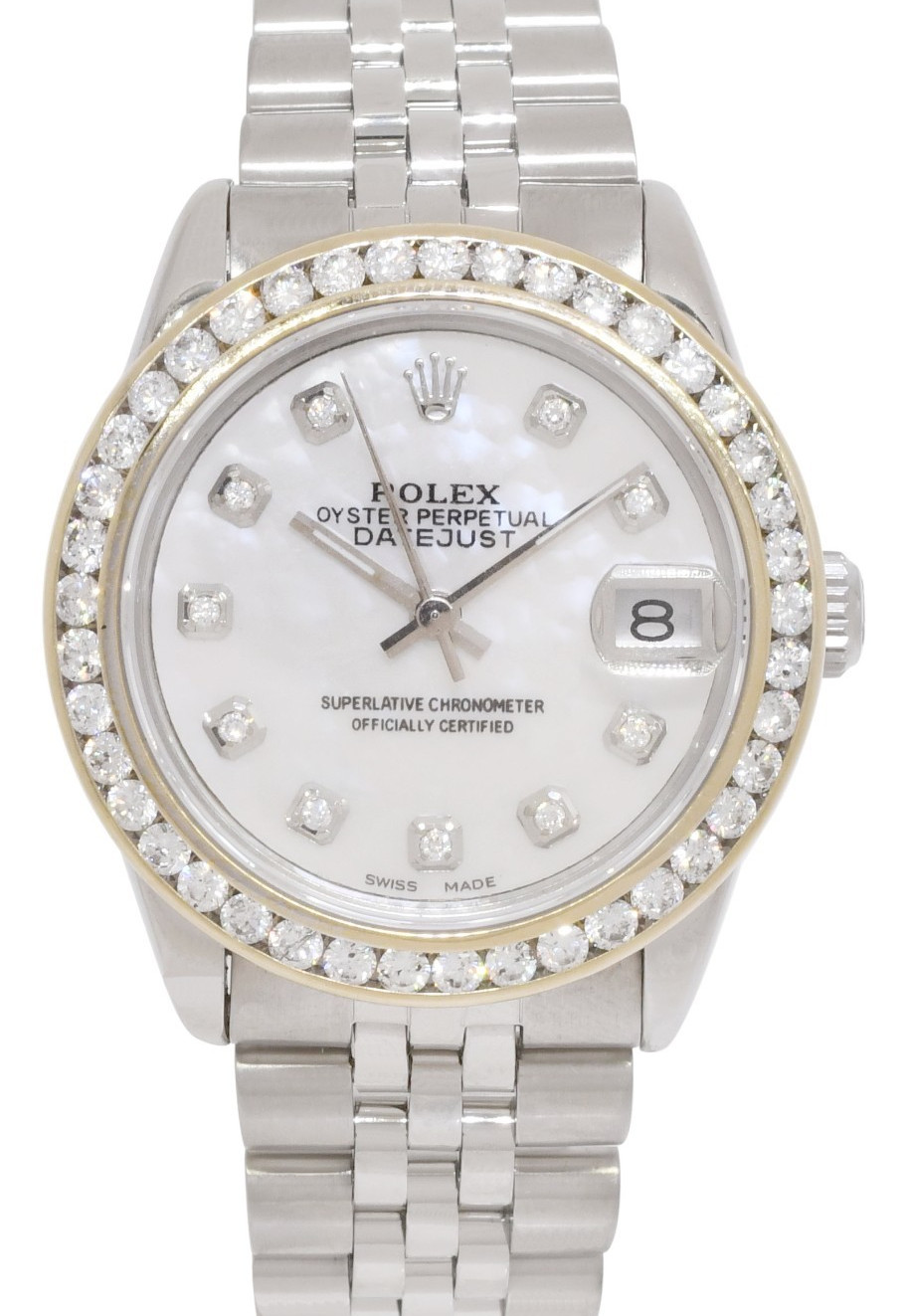 Rolex Datejust Steel MOP Diamond Dial/Bezel Ladies 31mm Jubilee Watch R 68240 Rolex Datejust Steel MOP Diamond Dial/Bezel Ladies 31mm Jubilee Watch R 68240
