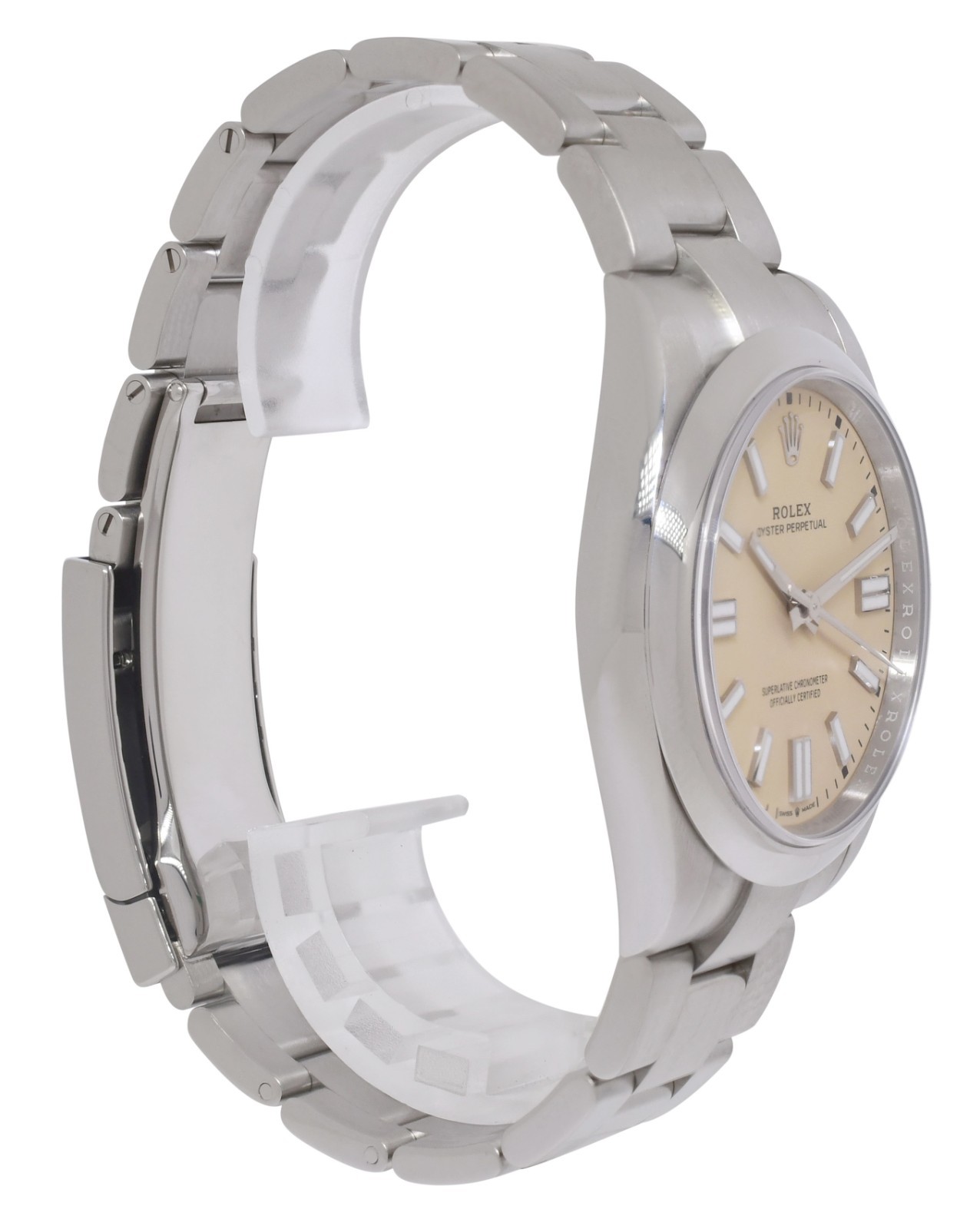 NOS Rolex Oyster Perpetual 41 Beige Dial Mens Watch B/P '26 134300