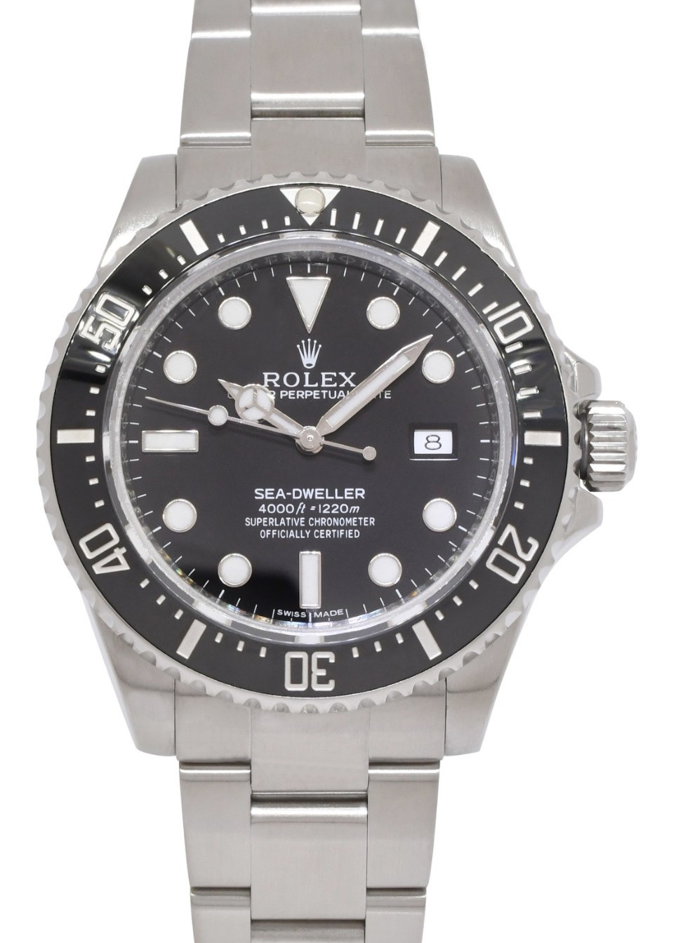 Rolex Sea-Dweller Date Steel Black Dial/Bezel Mens 40mm Watch B/P '15 116600 Rolex Sea-Dweller Date Steel Black Dial/Bezel Mens 40mm Watch B/P '15 116600