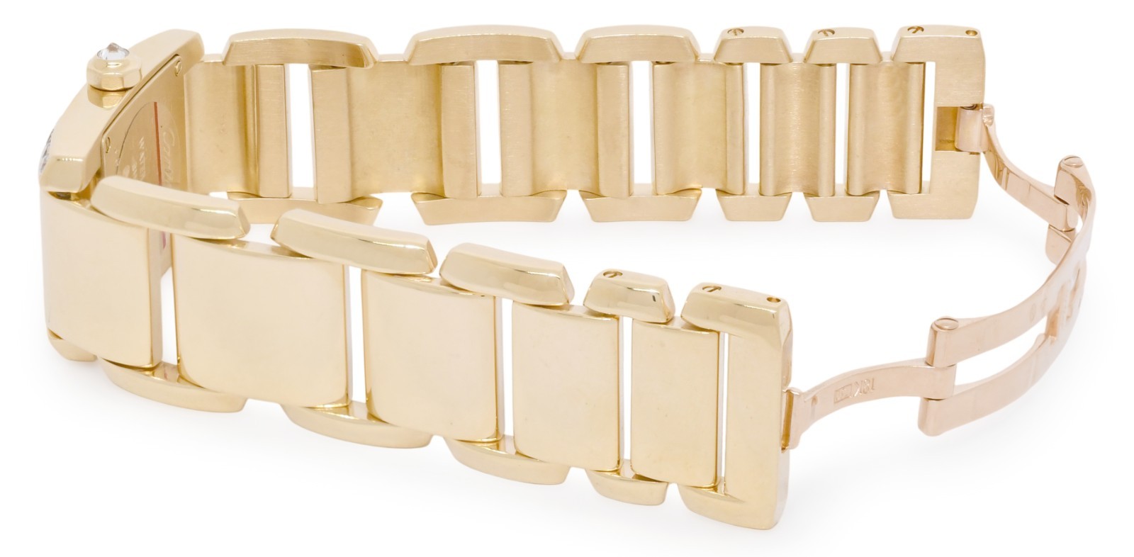 Cartier Tankissime 18k Yellow Gold & Diamond Ladies Quartz Watch WE70017H 2800