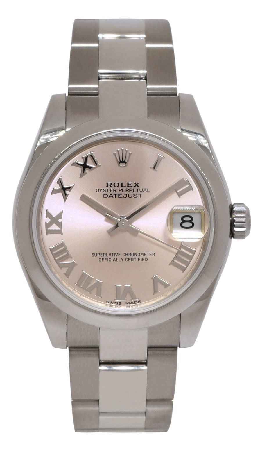 Rolex Datejust 31 Steel Pink Dial Oyster Bracelet Ladies Watch +Card '19 178240 Rolex Datejust 31 Steel Pink Dial Oyster Bracelet Ladies Watch +Card '19 178240
