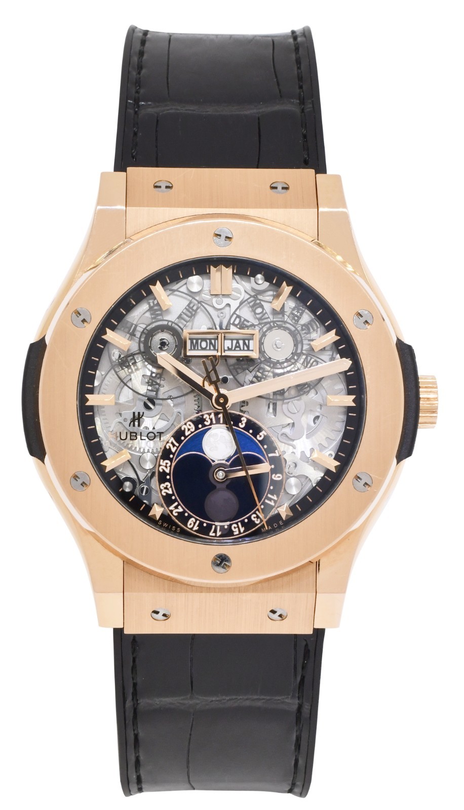 Hublot Classic Fusion Aerofusion Moonphase Skeleton Watch B/P 517.OX.0180.LR Hublot Classic Fusion Aerofusion Moonphase Skeleton Watch B/P 517.OX.0180.LR