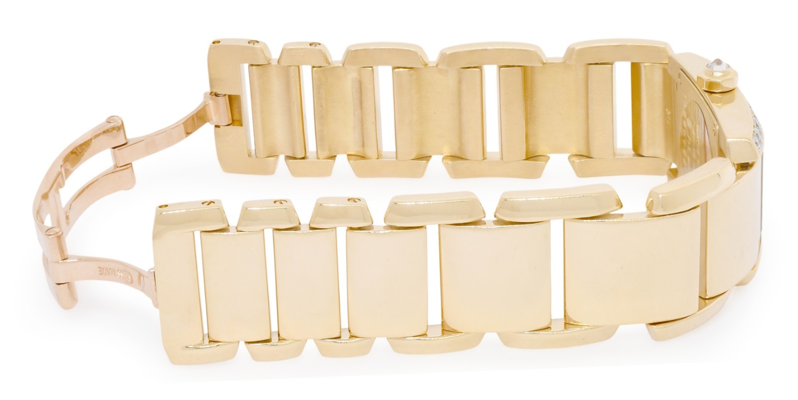 Cartier Tankissime 18k Yellow Gold & Diamond Ladies Quartz Watch WE70017H 2800