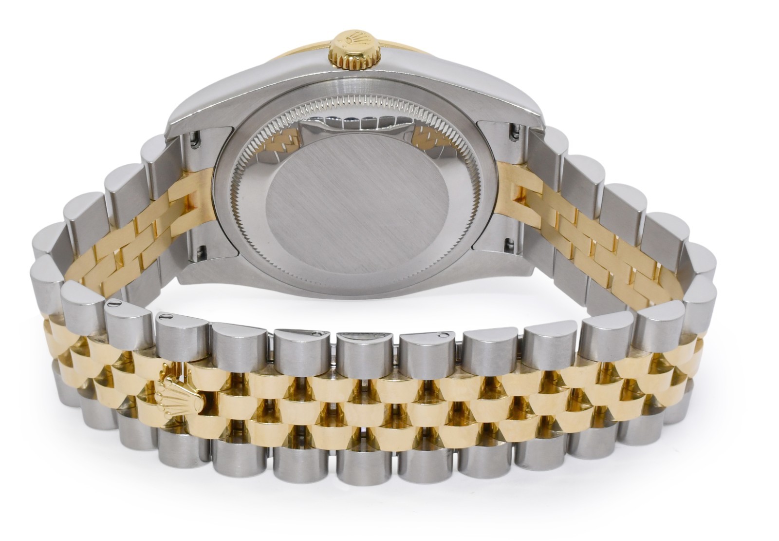 Rolex Datejust 18k Yellow Gold/Steel Silver Diamond Dial/Bezel 36mm Watch 116243 Rolex Datejust 18k Yellow Gold/Steel Silver Diamond Dial/Bezel 36mm Watch 116243