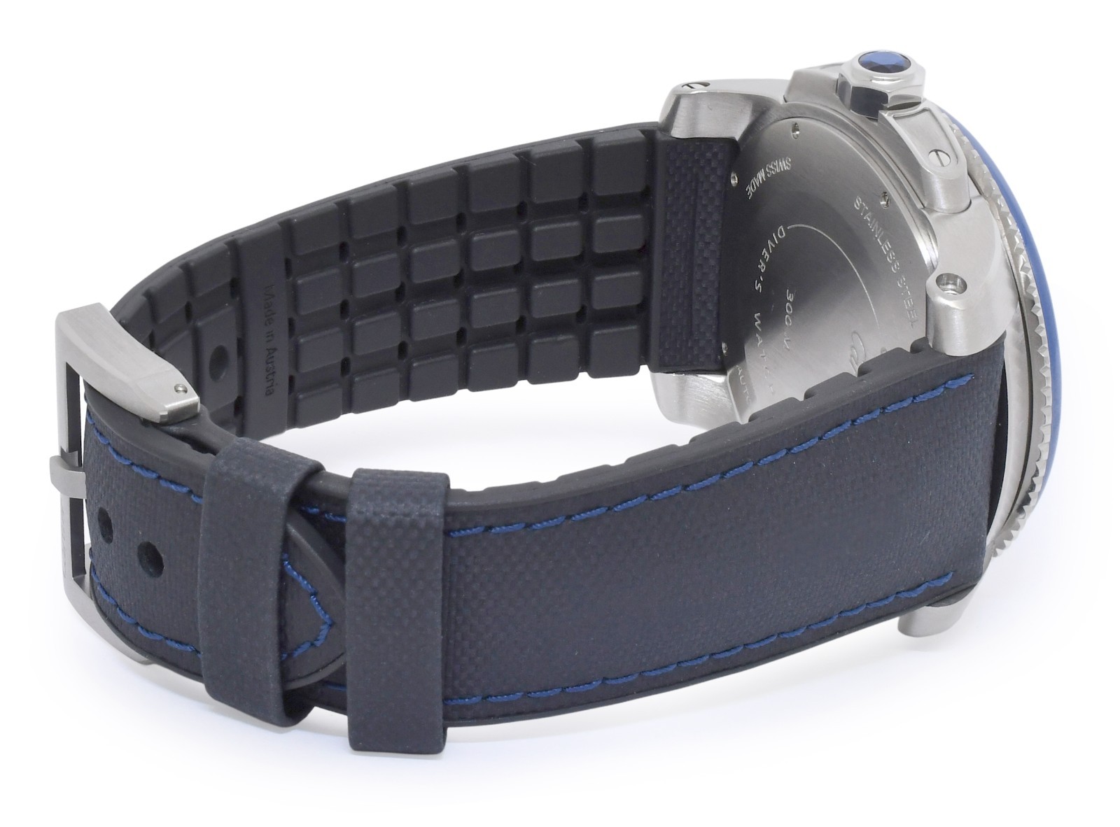 Cartier Calibre Diver Steel & Ceramic Bezel Blue 42mm Watch WSCA0010 3729