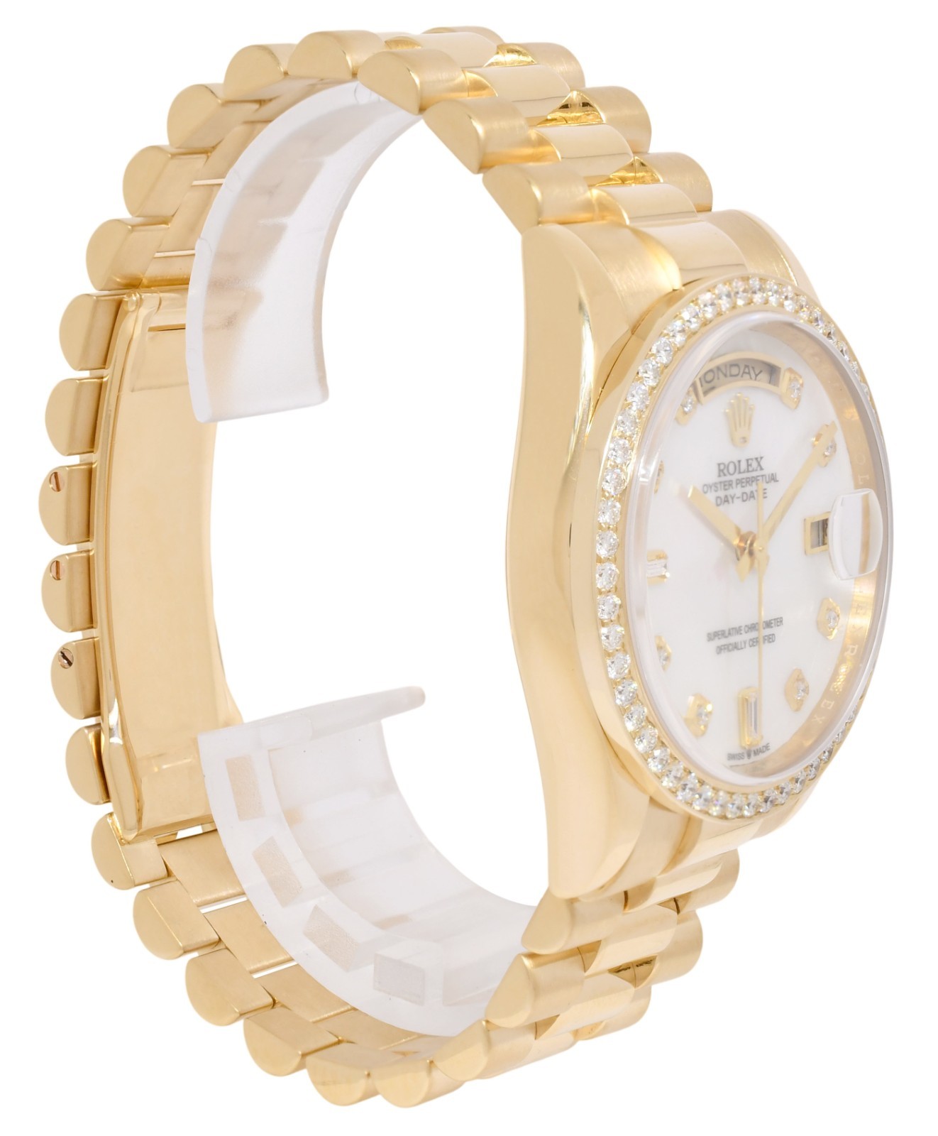 Rolex Day-Date President Yellow Gold MOP Diamond Dial/Bezel 36mm Watch Z 118238 Rolex Day-Date President Yellow Gold MOP Diamond Dial/Bezel 36mm Watch Z 118238