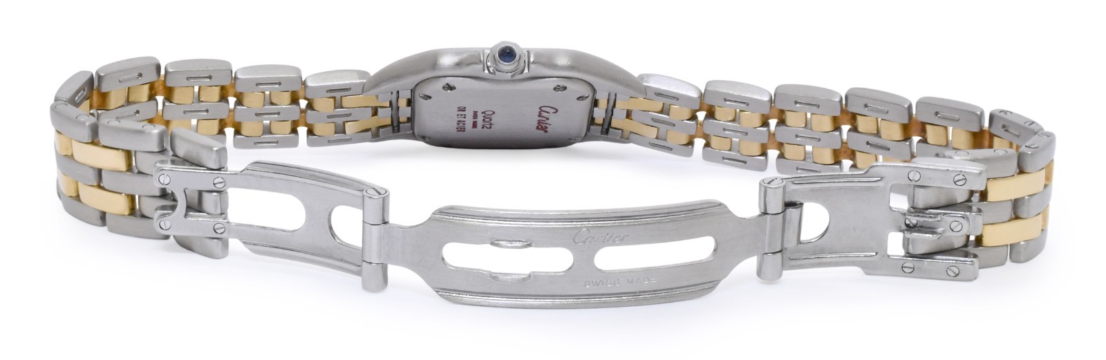 Cartier Panthere Small 2 Row 18k Yellow Gold/Steel Ladies 23mm Watch